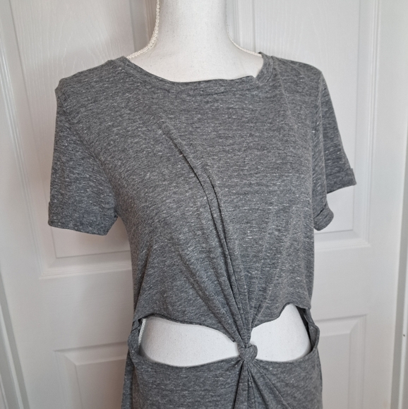 THE IMPECCABLE PIG CUT-OUT T-SHIRT DRESS, GRAY L - Picture 4 of 9